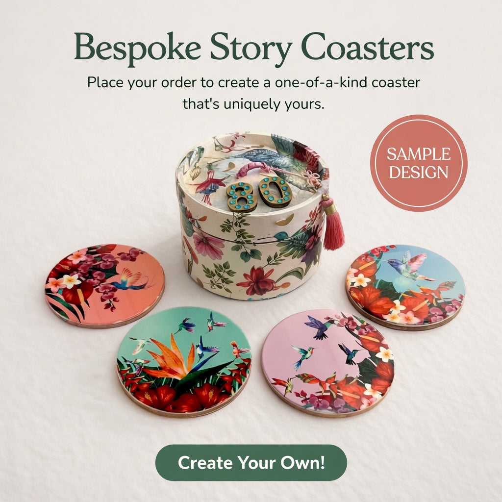 Bespoke Story Coaster Set