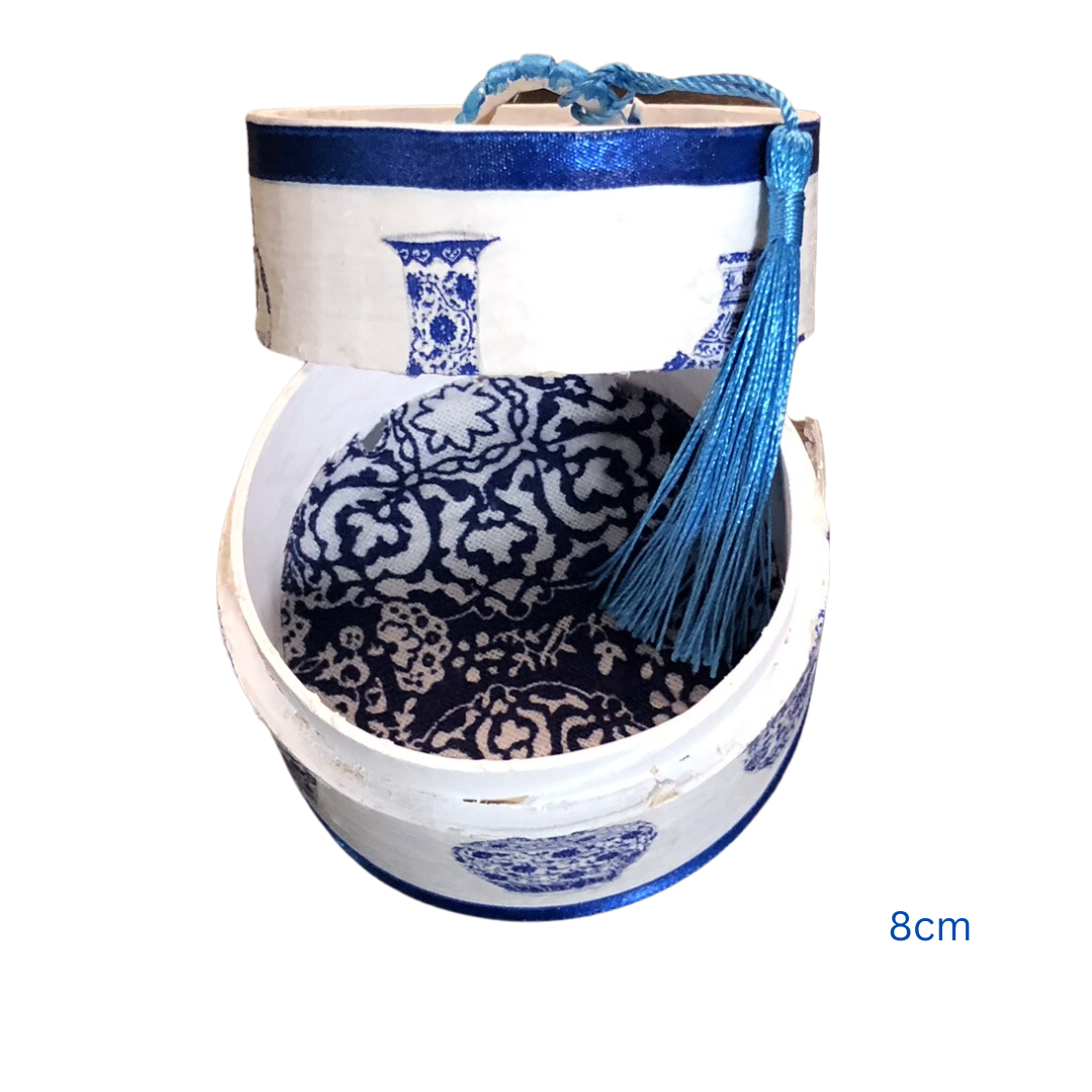 Bamboo Dim Sum Steamer - Blue and White Chinese Vase