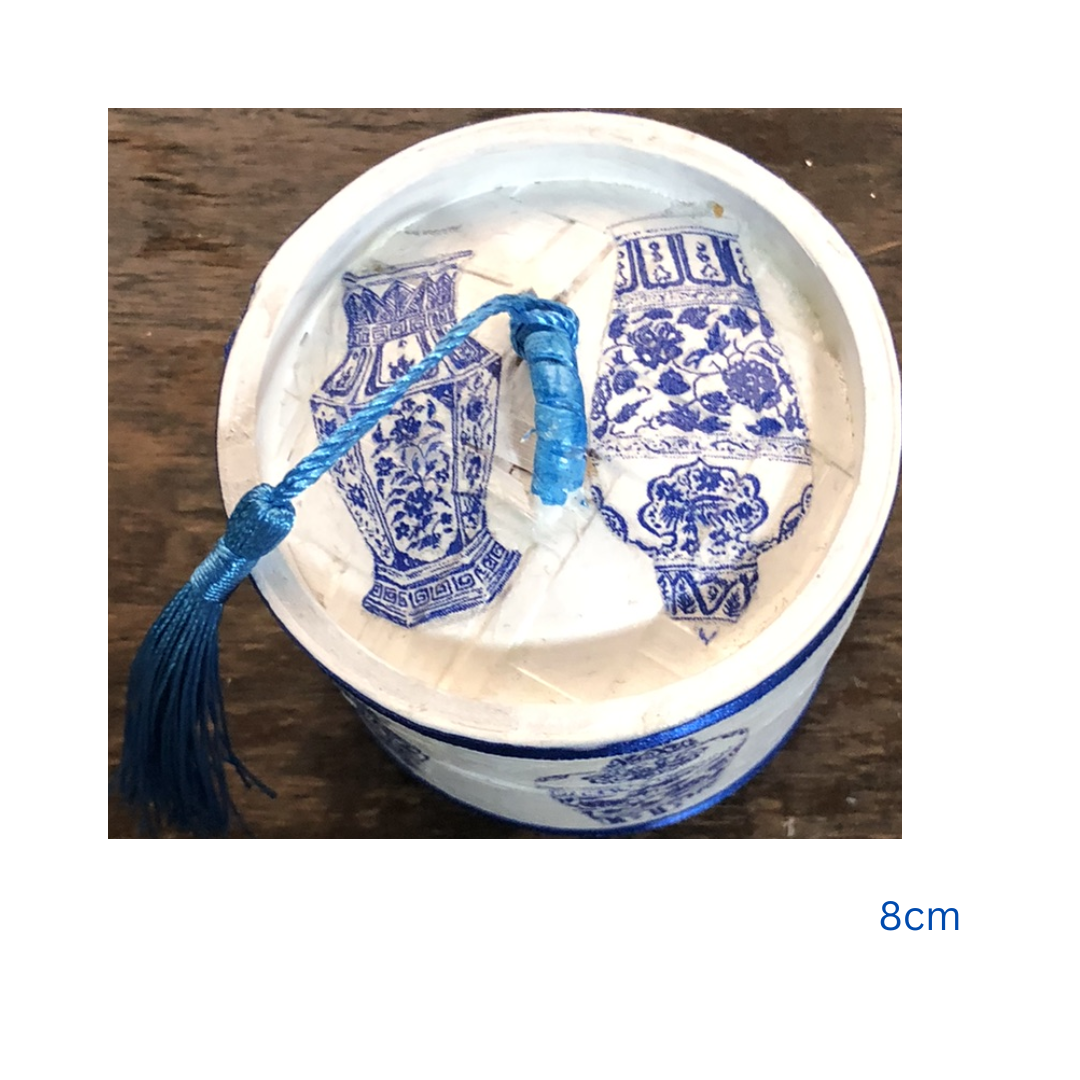Bamboo Dim Sum Steamer - Blue and White Chinese Vase