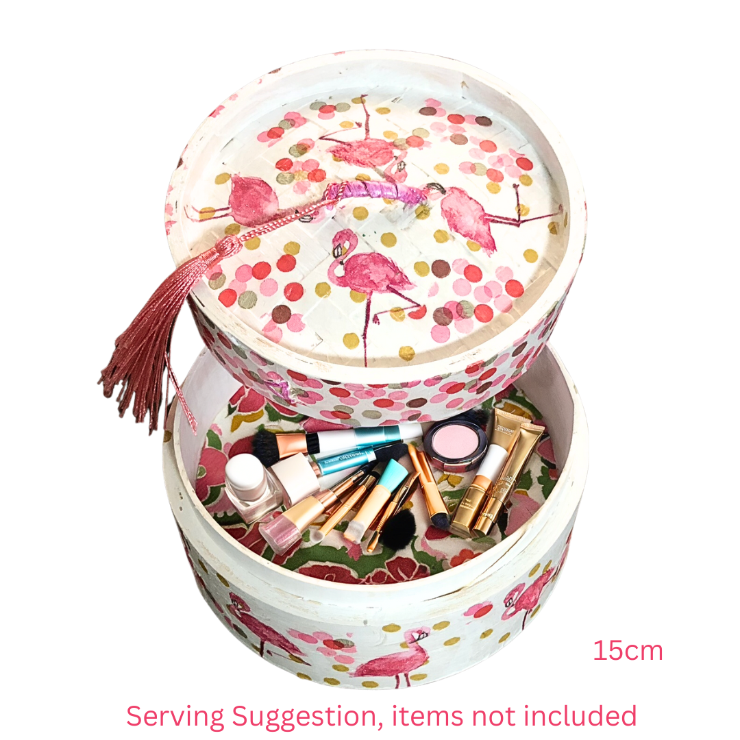 Bamboo Dim Sum Steamer - Pink Flamingo