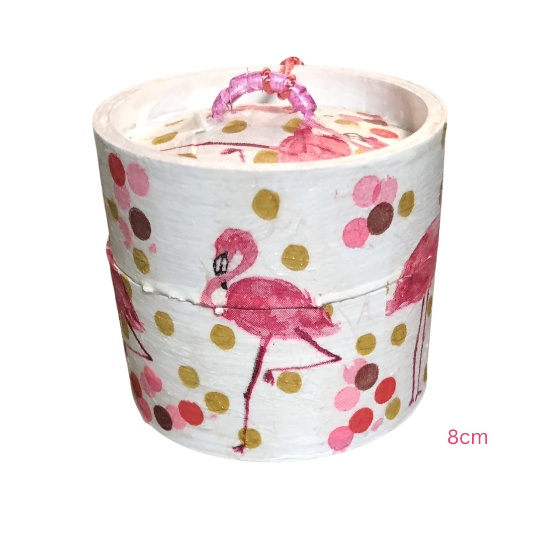 Bamboo Dim Sum Steamer - Pink Flamingo