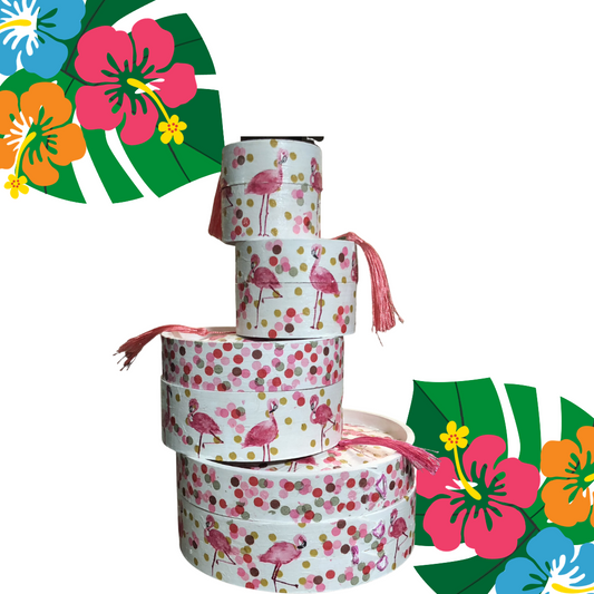 Bamboo Dim Sum Steamer - Pink Flamingo