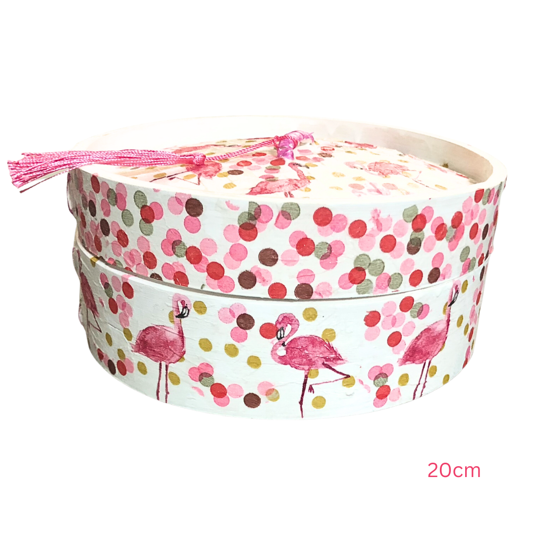 Bamboo Dim Sum Steamer - Pink Flamingo