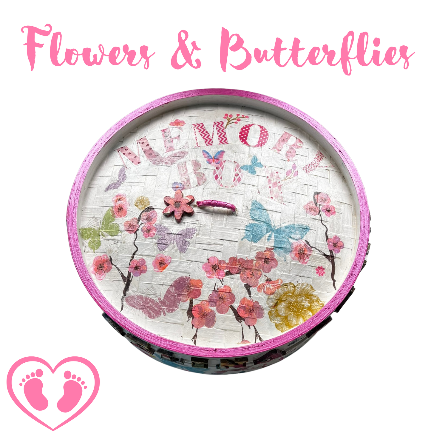 Baby Shower Gift Set For Girl - FLOWERS & BUTTERFLIES