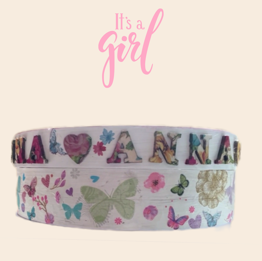 Baby Shower Gift Set For Girl - FLOWERS & BUTTERFLIES