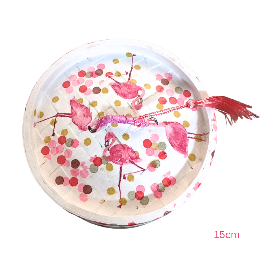 Bamboo Dim Sum Steamer - Pink Flamingo