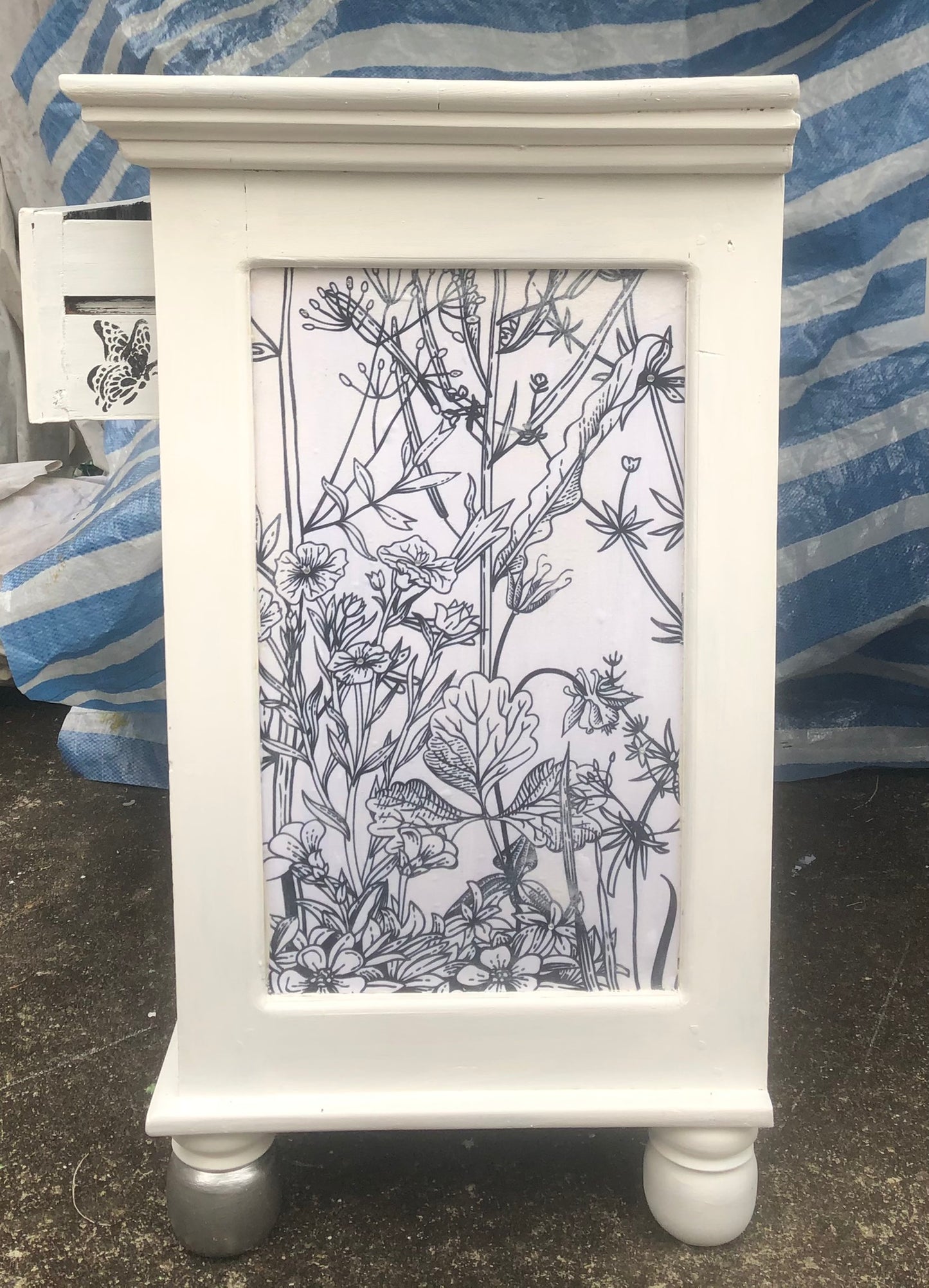 Black and White Bedside Cabinets