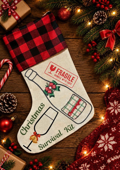 Survival Kit - Personalised Christmas Stocking