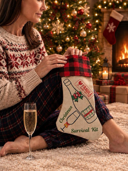 Survival Kit - Personalised Christmas Stocking