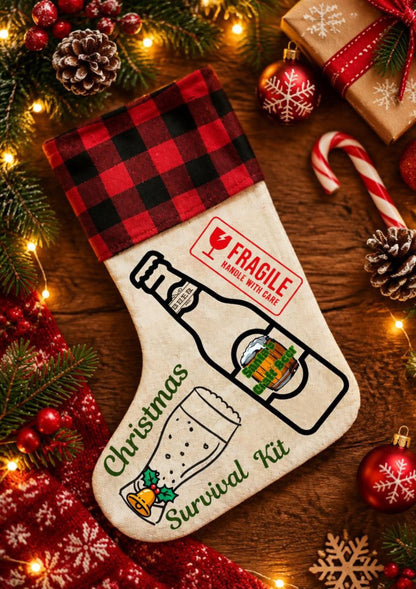 Survival Kit - Personalised Christmas Stocking