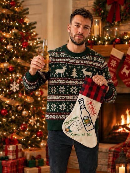 Survival Kit - Personalised Christmas Stocking