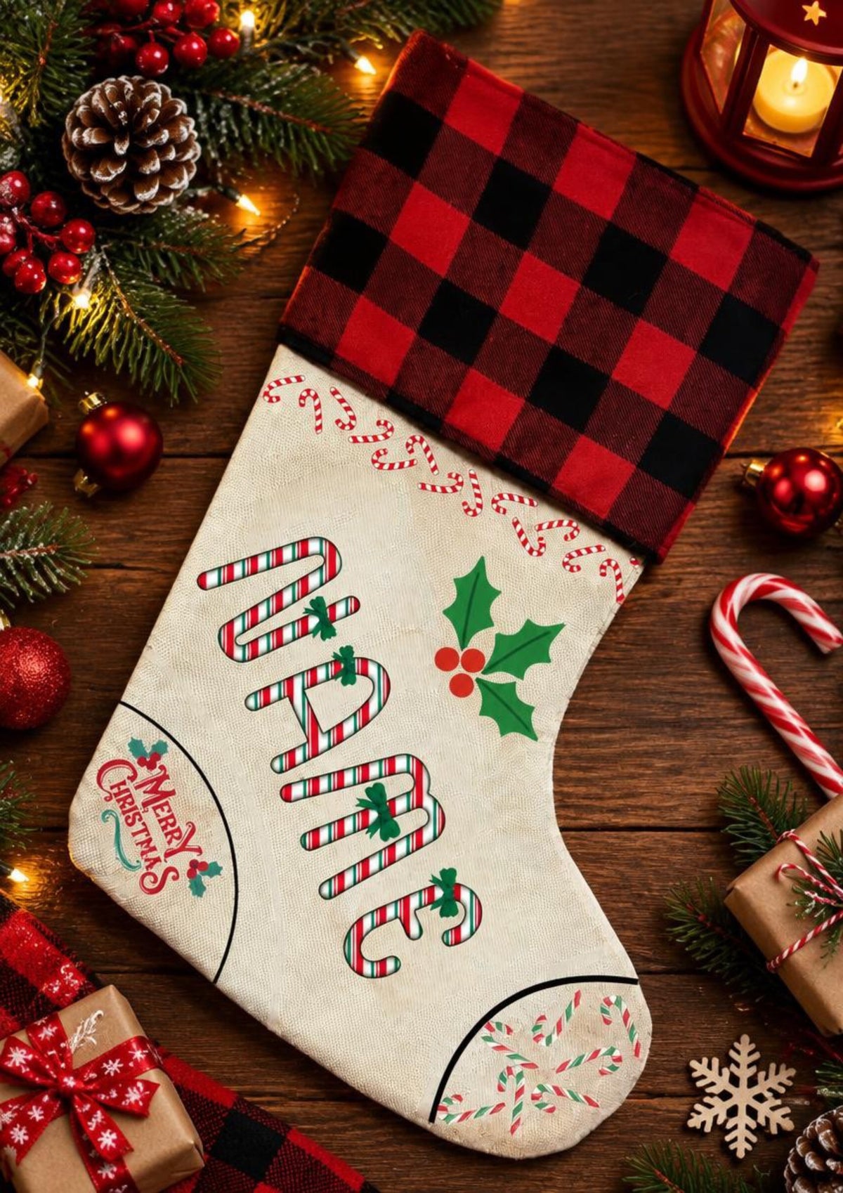 A Little Twisted - Personalised Christmas Stocking