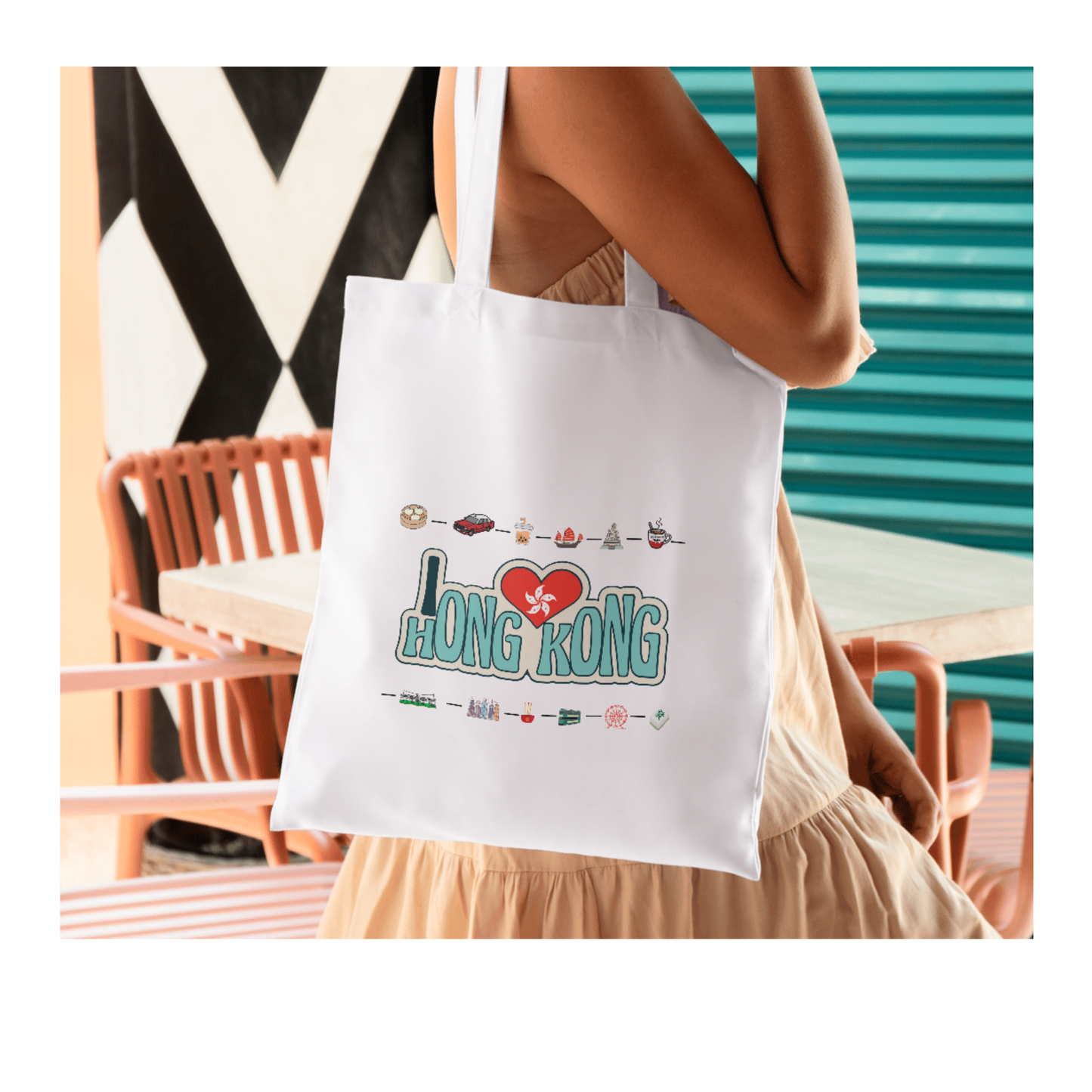 Hong Kong Tote – Authentic Souvenir Style