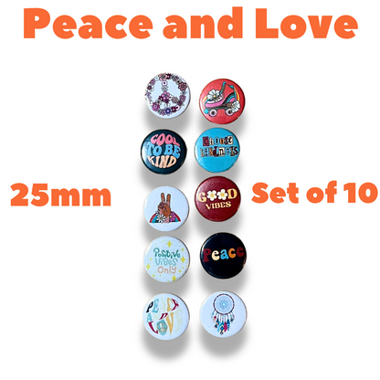 Button Pin Badges and Magnets