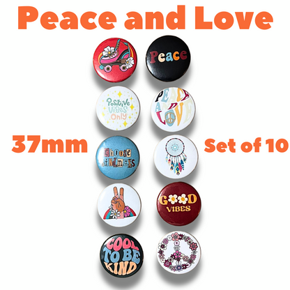 Button Pin Badges and Magnets