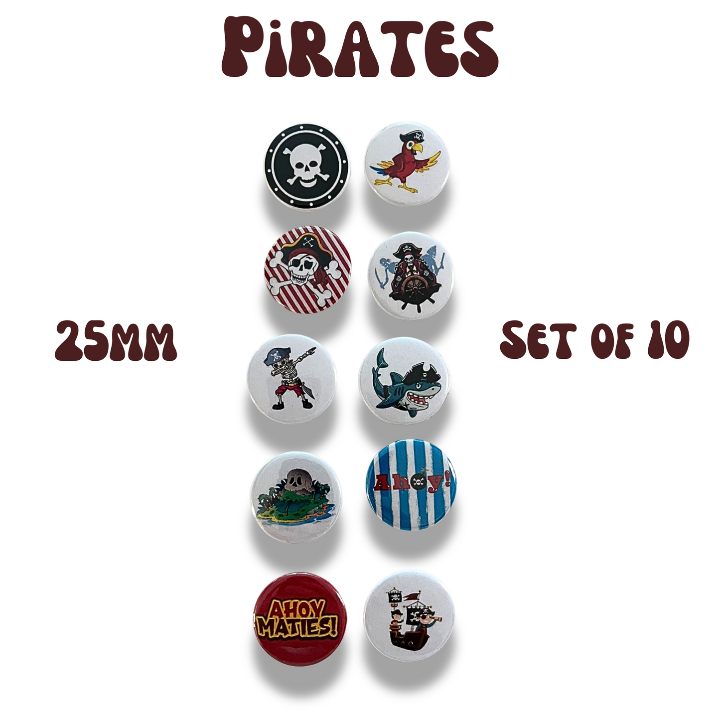 Button Pin Badges and Magnets