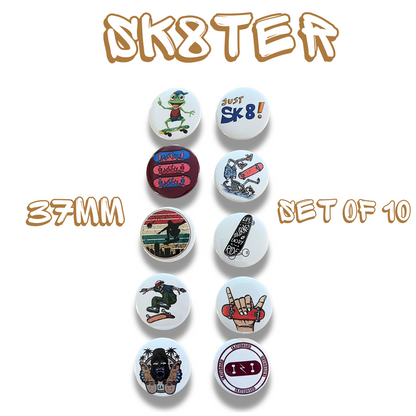 Button Pin Badges and Magnets