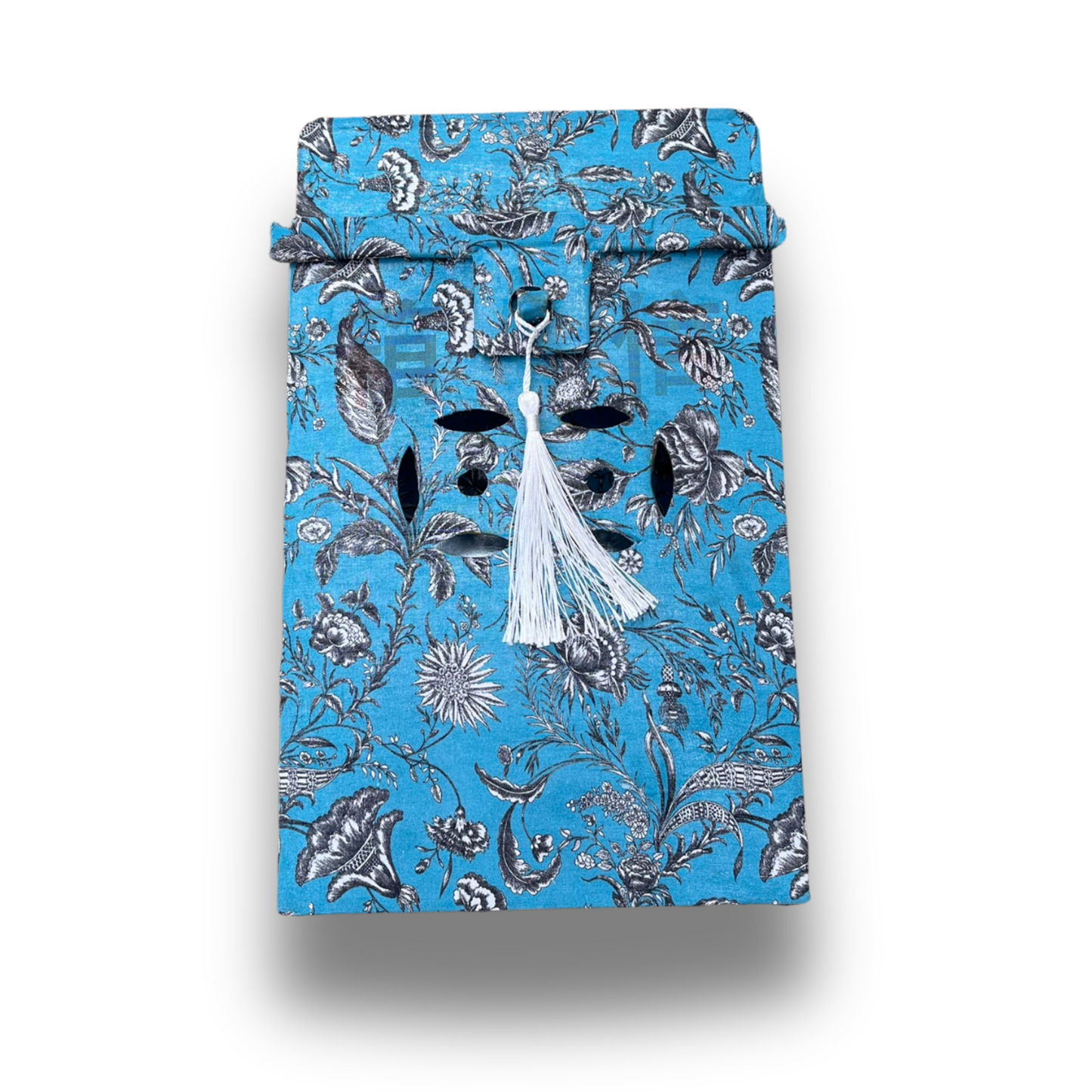 Teal Chinoiserie Traditional Letterbox