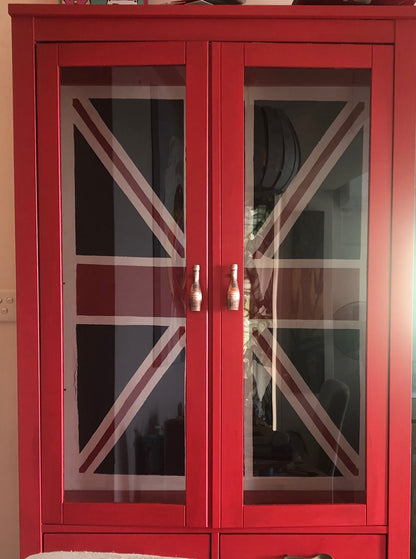 Union Jack Ikea Cupboard Hack