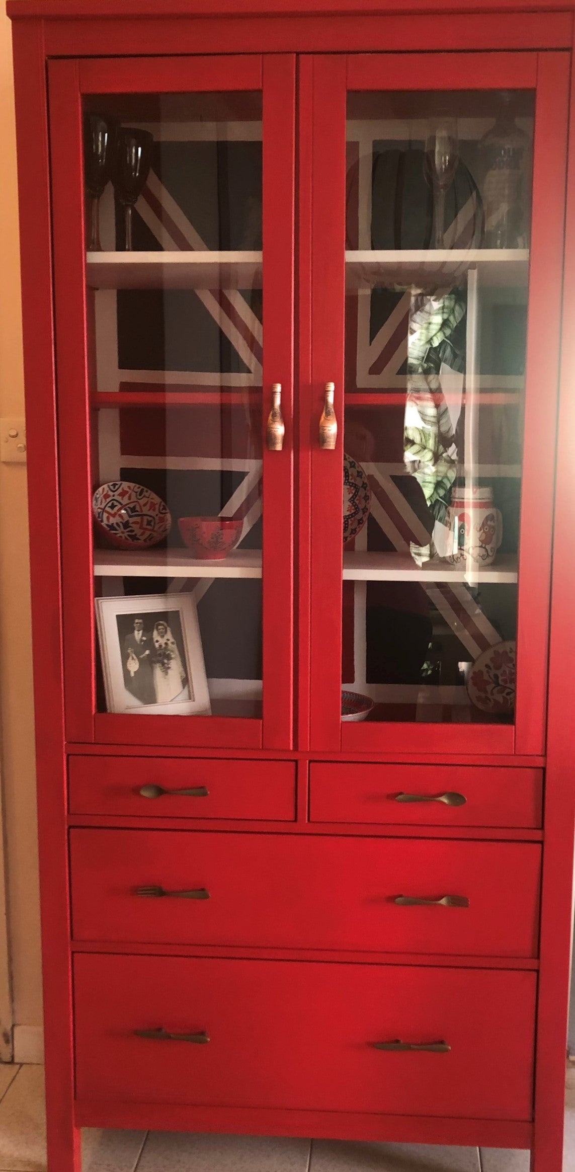 Union Jack Ikea Cupboard Hack