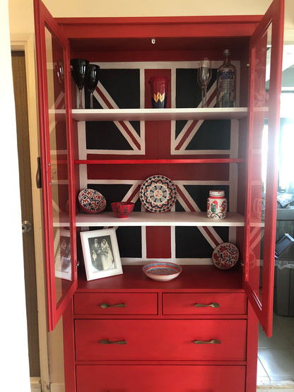 Union Jack Ikea Cupboard Hack