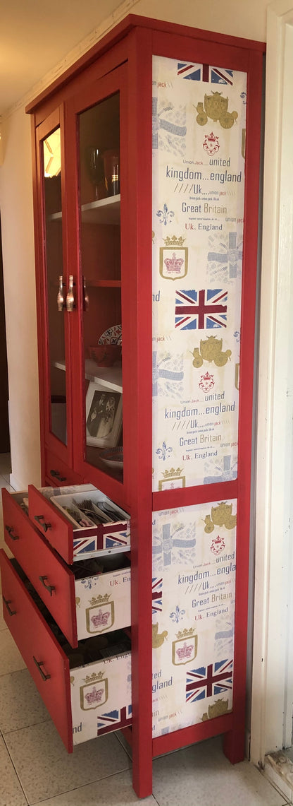 Union Jack Ikea Cupboard Hack